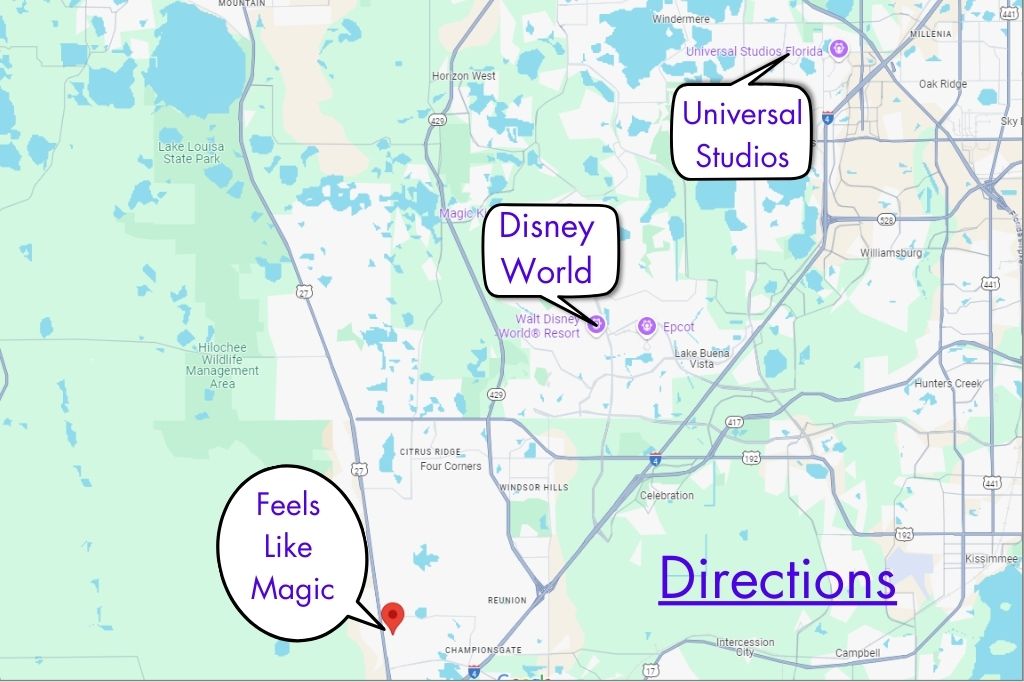 Feels Like Magic attraction map, during your stay you'll be close to all