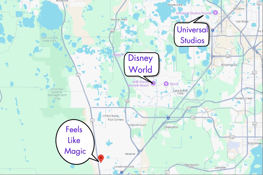Feels Like Magic attraction map, during your stay you'll be close to all Feels Like Magic attraction map, during your stay you'll be close to all