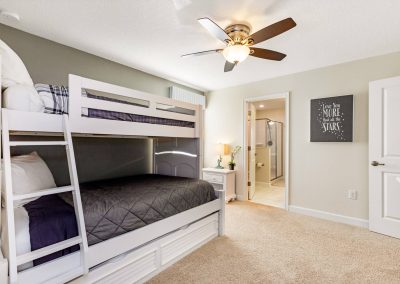 Champions Gate vacation rentals - Twin over Full Bunk bed with pull out twin trundle and jack-n-jill en suite
