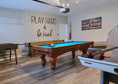 Multigenerational Vacation Rental - Champions Gate - Game Room with pool table foosball skeeball and air hockey