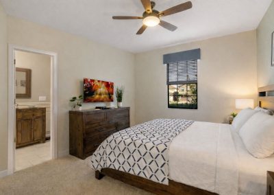 Champions Gate rental by owner - King bedroom with ceiling fan