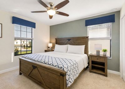 Champions Gate rental by owner - King bedroom with ceiling fan