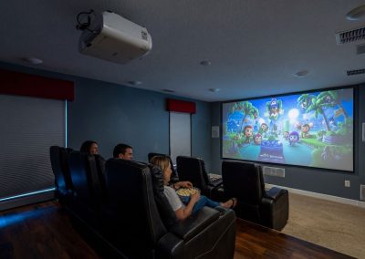 Multigenerational vacation rental movie theater - Movie theater that seats 10 with stadium seating